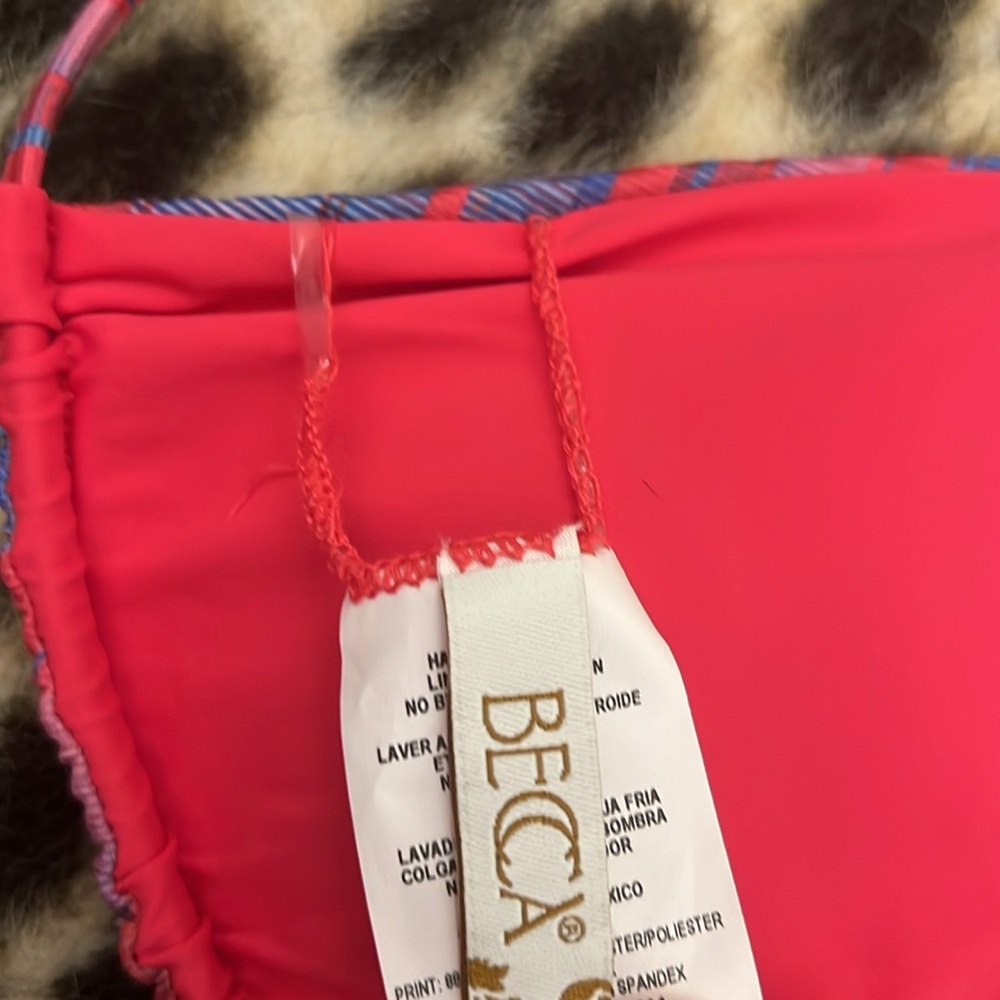 Becca Stripe Therapy reversible triangle bikini top medium - Picture 10 of 10